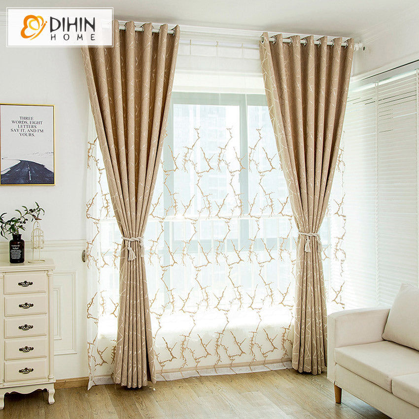 DIHIN HOME Modern Irregular Lines Jacquard Curtains,Grommet Window Curtain for Living Room ,52x63-inch,1 Panel Roman Shades Curtains Window Blinds custom curtains blackout curtains curtains for living room sheer curtains curtain fabric linen curtains kitchen curtains velvet curtains pinch pleat curtains bay window curtains outdoor curtains pleated curtains floral curtains dining room curtains kitchen valances drapes for bedroom patio curtains nursery curtains grommet curtains