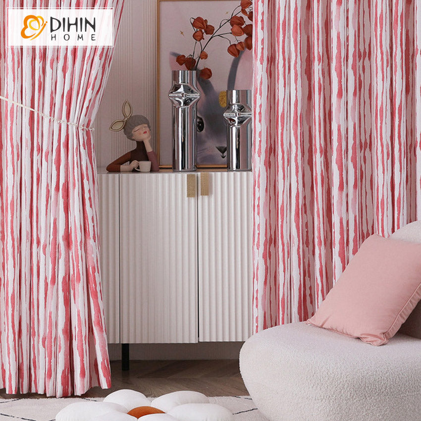 DIHIN HOME Modern Irregular Lines Printed Curtains,Grommet Window Curtain for Living Room,52x63-inch,1 Panel Roman Shades Curtains Window Blinds custom curtains blackout curtains curtains for living room sheer curtains curtain fabric linen curtains kitchen curtains velvet curtains pinch pleat curtains bay window curtains outdoor curtains pleated curtains floral curtains dining room curtains kitchen valances drapes for bedroom patio curtains nursery curtains grommet curtains