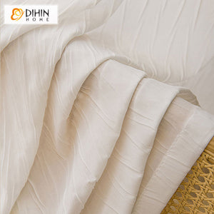 DIHIN HOME Modern Irregular Wavy Stripes,Sheer Curtain, Grommet Window Curtain for Living Room ,52x63-inch,1 Panel Roman Shades Curtains Window Blinds custom curtains blackout curtains curtains for living room sheer curtains curtain fabric linen curtains kitchen curtains velvet curtains pinch pleat curtains bay window curtains outdoor curtains pleated curtains floral curtains dining room curtains kitchen valances drapes for bedroom patio curtains nursery curtains grommet curtains