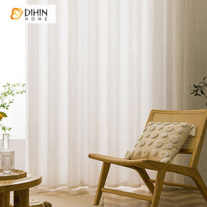 DIHIN HOME Modern Irregular Wavy Stripes,Sheer Curtain, Grommet Window Curtain for Living Room ,52x63-inch,1 Panel Roman Shades Curtains Window Blinds custom curtains blackout curtains curtains for living room sheer curtains curtain fabric linen curtains kitchen curtains velvet curtains pinch pleat curtains bay window curtains outdoor curtains pleated curtains floral curtains dining room curtains kitchen valances drapes for bedroom patio curtains nursery curtains grommet curtains
