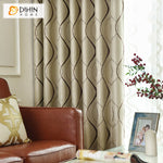 DIHIN HOME Modern Jacquard Waves Striped,Blackout Grommet Window Curtain for Living Room,1 Panel Roman Shades Curtains Window Blinds custom curtains blackout curtains curtains for living room sheer curtains curtain fabric linen curtains kitchen curtains velvet curtains pinch pleat curtains bay window curtains outdoor curtains pleated curtains floral curtains dining room curtains kitchen valances drapes for bedroom patio curtains nursery curtains grommet curtains