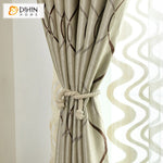 DIHIN HOME Modern Jacquard Waves Striped,Blackout Grommet Window Curtain for Living Room,1 Panel Roman Shades Curtains Window Blinds custom curtains blackout curtains curtains for living room sheer curtains curtain fabric linen curtains kitchen curtains velvet curtains pinch pleat curtains bay window curtains outdoor curtains pleated curtains floral curtains dining room curtains kitchen valances drapes for bedroom patio curtains nursery curtains grommet curtains