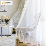 DIHIN HOME Modern Jacquard Window Screening ,Sheer Curtain, Grommet Window Curtain for Living Room ,52x63-inch,1 Panel Roman Shades Curtains Window Blinds custom curtains blackout curtains curtains for living room sheer curtains curtain fabric linen curtains kitchen curtains velvet curtains pinch pleat curtains bay window curtains outdoor curtains pleated curtains floral curtains dining room curtains kitchen valances drapes for bedroom patio curtains nursery curtains grommet curtains