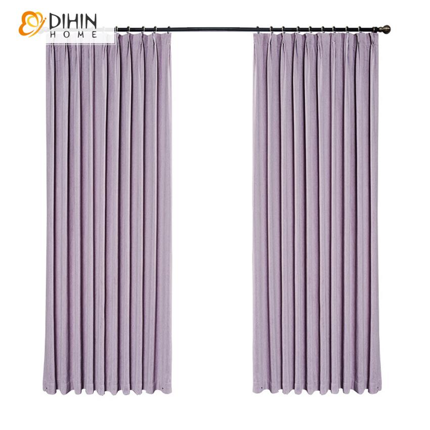 DIHIN HOME Modern Light Violet Color Thick Fabric,Blackout Grommet Window Curtain for Living Room ,52x63-inch,1 Panel Roman Shades Curtains Window Blinds custom curtains blackout curtains curtains for living room sheer curtains curtain fabric linen curtains kitchen curtains velvet curtains pinch pleat curtains bay window curtains outdoor curtains pleated curtains floral curtains dining room curtains kitchen valances drapes for bedroom patio curtains nursery curtains grommet curtains