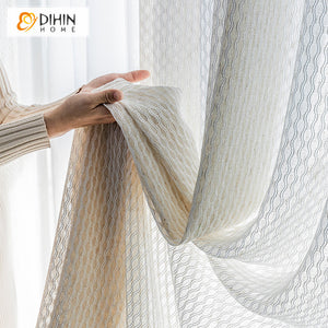 DIHIN HOME Modern Linen Color Circles Pattern Sheer Curtain,Grommet Window Curtain for Living Room ,52x63-inch,1 Panel Roman Shades Curtains Window Blinds custom curtains blackout curtains curtains for living room sheer curtains curtain fabric linen curtains kitchen curtains velvet curtains pinch pleat curtains bay window curtains outdoor curtains pleated curtains floral curtains dining room curtains kitchen valances drapes for bedroom patio curtains nursery curtains grommet curtains