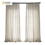 DIHIN HOME Modern Linen Color,Sheer Curtain,Grommet Window Curtain for Living Room ,52x63-inch,1 Panel Roman Shades Curtains Window Blinds custom curtains blackout curtains curtains for living room sheer curtains curtain fabric linen curtains kitchen curtains velvet curtains pinch pleat curtains bay window curtains outdoor curtains pleated curtains floral curtains dining room curtains kitchen valances drapes for bedroom patio curtains nursery curtains grommet curtains