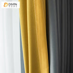 DIHIN HOME Modern Luxury Grey and Yellow Color Printed,Blackout Grommet Window Curtain for Living Room ,52x63-inch,1 Panel Roman Shades Curtains Window Blinds custom curtains blackout curtains curtains for living room sheer curtains curtain fabric linen curtains kitchen curtains velvet curtains pinch pleat curtains bay window curtains outdoor curtains pleated curtains floral curtains dining room curtains kitchen valances drapes for bedroom patio curtains nursery curtains grommet curtains