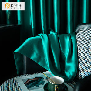 DIHIN HOME Modern Luxury Imitation Silk Smooth Curtains,Blackout Grommet Window Curtain for Living Room,52x63-inch,1 Panel Roman Shades Curtains Window Blinds custom curtains blackout curtains curtains for living room sheer curtains curtain fabric linen curtains kitchen curtains velvet curtains pinch pleat curtains bay window curtains outdoor curtains pleated curtains floral curtains dining room curtains kitchen valances drapes for bedroom patio curtains nursery curtains grommet curtains