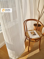 DIHIN HOME Modern Luxury Waves Pattern White Color,Grommet Window Sheer Curtain for Living Room ,52x63-inch,1 Panel Roman Shades Curtains Window Blinds custom curtains blackout curtains curtains for living room sheer curtains curtain fabric linen curtains kitchen curtains velvet curtains pinch pleat curtains bay window curtains outdoor curtains pleated curtains floral curtains dining room curtains kitchen valances drapes for bedroom patio curtains nursery curtains grommet curtains
