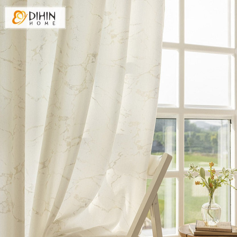 DIHIN HOME Modern Marble Texture,Sheer Curtain,Blackout Grommet Window Curtain for Living Room ,52x63-inch,1 Panel Roman Shades Curtains Window Blinds custom curtains blackout curtains curtains for living room sheer curtains curtain fabric linen curtains kitchen curtains velvet curtains pinch pleat curtains bay window curtains outdoor curtains pleated curtains floral curtains dining room curtains kitchen valances drapes for bedroom patio curtains nursery curtains grommet curtains