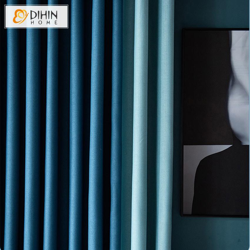 DIHIN HOME Modern Minimalist Style Blue Fishbone Pattern Printed,Blackout Grommet Window Curtain for Living Room ,52x63-inch,1 Panel Roman Shades Curtains Window Blinds custom curtains blackout curtains curtains for living room sheer curtains curtain fabric linen curtains kitchen curtains velvet curtains pinch pleat curtains bay window curtains outdoor curtains pleated curtains floral curtains dining room curtains kitchen valances drapes for bedroom patio curtains nursery curtains grommet curtains
