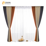 DIHIN HOME Modern Modern Three-color Stitching Curtains,Grommet Window Curtain for Living Room,52x63-inch,1 Panel Roman Shades Curtains Window Blinds custom curtains blackout curtains curtains for living room sheer curtains curtain fabric linen curtains kitchen curtains velvet curtains pinch pleat curtains bay window curtains outdoor curtains pleated curtains floral curtains dining room curtains kitchen valances drapes for bedroom patio curtains nursery curtains grommet curtains