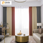 DIHIN HOME Modern Modern Three-color Stitching Curtains,Grommet Window Curtain for Living Room,52x63-inch,1 Panel Roman Shades Curtains Window Blinds custom curtains blackout curtains curtains for living room sheer curtains curtain fabric linen curtains kitchen curtains velvet curtains pinch pleat curtains bay window curtains outdoor curtains pleated curtains floral curtains dining room curtains kitchen valances drapes for bedroom patio curtains nursery curtains grommet curtains