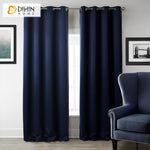 DIHIN HOME Modern Navy Blue Color Curtains,Blackout Grommet Window Curtain for Living Room ,52x63-inch,1 Panel Roman Shades Curtains Window Blinds custom curtains blackout curtains curtains for living room sheer curtains curtain fabric linen curtains kitchen curtains velvet curtains pinch pleat curtains bay window curtains outdoor curtains pleated curtains floral curtains dining room curtains kitchen valances drapes for bedroom patio curtains nursery curtains grommet curtains