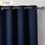 DIHIN HOME Modern Navy Blue Color Curtains,Blackout Grommet Window Curtain for Living Room ,52x63-inch,1 Panel Roman Shades Curtains Window Blinds custom curtains blackout curtains curtains for living room sheer curtains curtain fabric linen curtains kitchen curtains velvet curtains pinch pleat curtains bay window curtains outdoor curtains pleated curtains floral curtains dining room curtains kitchen valances drapes for bedroom patio curtains nursery curtains grommet curtains