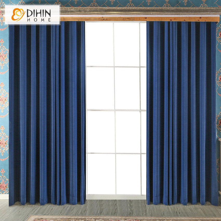 DIHIN HOME Modern Navy Blue Customized Valance ,Blackout Curtains Grommet Window Curtain for Living Room ,52x84-inch,1 Panel Roman Shades Curtains Window Blinds custom curtains blackout curtains curtains for living room sheer curtains curtain fabric linen curtains kitchen curtains velvet curtains pinch pleat curtains bay window curtains outdoor curtains pleated curtains floral curtains dining room curtains kitchen valances drapes for bedroom patio curtains nursery curtains grommet curtains