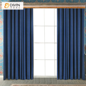 DIHIN HOME Modern Navy Blue Customized Valance ,Blackout Curtains Grommet Window Curtain for Living Room ,52x84-inch,1 Panel Roman Shades Curtains Window Blinds custom curtains blackout curtains curtains for living room sheer curtains curtain fabric linen curtains kitchen curtains velvet curtains pinch pleat curtains bay window curtains outdoor curtains pleated curtains floral curtains dining room curtains kitchen valances drapes for bedroom patio curtains nursery curtains grommet curtains
