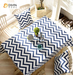 DIHIN HOME Modern Navy Blue Waves Printed Tablecloth For Rectangle Tables,Custom Washed Linen Tablecloth,Handmade Rectangle Table Cover Roman Shades Curtains Window Blinds custom curtains blackout curtains curtains for living room sheer curtains curtain fabric linen curtains kitchen curtains velvet curtains pinch pleat curtains bay window curtains outdoor curtains pleated curtains floral curtains dining room curtains kitchen valances drapes for bedroom patio curtains nursery curtains grommet curtains