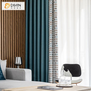 DIHIN HOME Modern Nordic Houndstooth Pattern,Blackout Grommet Window Curtain for Living Room ,52x63-inch,1 Panel Roman Shades Curtains Window Blinds custom curtains blackout curtains curtains for living room sheer curtains curtain fabric linen curtains kitchen curtains velvet curtains pinch pleat curtains bay window curtains outdoor curtains pleated curtains floral curtains dining room curtains kitchen valances drapes for bedroom patio curtains nursery curtains grommet curtains