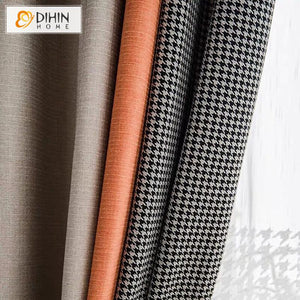 DIHIN HOME Modern Nordic Houndstooth Three Colors ,Blackout Grommet Window Curtain for Living Room ,52x63-inch,1 Panel Roman Shades Curtains Window Blinds custom curtains blackout curtains curtains for living room sheer curtains curtain fabric linen curtains kitchen curtains velvet curtains pinch pleat curtains bay window curtains outdoor curtains pleated curtains floral curtains dining room curtains kitchen valances drapes for bedroom patio curtains nursery curtains grommet curtains