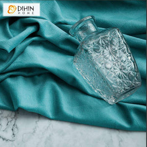 DIHIN HOME Modern Nordic Rhombic Embossing Aquamarine Customized Curtains,Blackout Grommet Window Curtain for Living Room ,52x63-inch,1 Panel Roman Shades Curtains Window Blinds custom curtains blackout curtains curtains for living room sheer curtains curtain fabric linen curtains kitchen curtains velvet curtains pinch pleat curtains bay window curtains outdoor curtains pleated curtains floral curtains dining room curtains kitchen valances drapes for bedroom patio curtains nursery curtains grommet curtains
