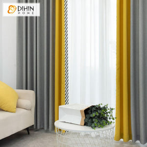 DIHIN HOME Modern Nordic Simple Lines Printed,Blackout Grommet Window Curtain for Living Room ,52x63-inch,1 Panel Roman Shades Curtains Window Blinds custom curtains blackout curtains curtains for living room sheer curtains curtain fabric linen curtains kitchen curtains velvet curtains pinch pleat curtains bay window curtains outdoor curtains pleated curtains floral curtains dining room curtains kitchen valances drapes for bedroom patio curtains nursery curtains grommet curtains
