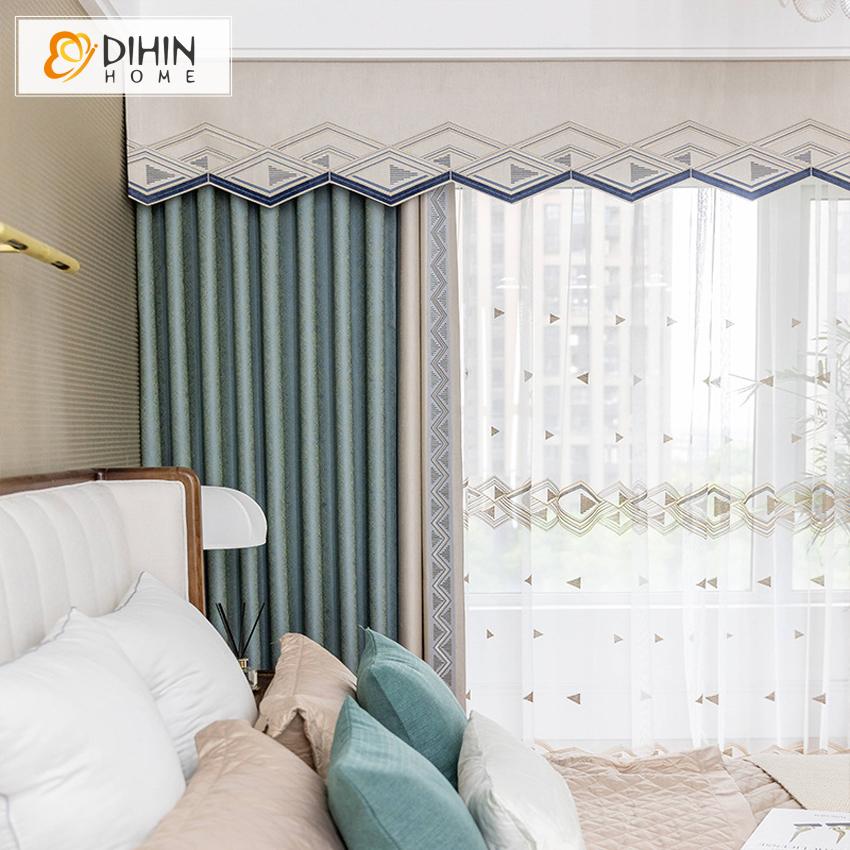 DIHIN HOME Modern Nordic Spliced Curtain,Blackout Curtains Grommet Window Curtain for Living Room ,52x84-inch,1 Panel Roman Shades Curtains Window Blinds custom curtains blackout curtains curtains for living room sheer curtains curtain fabric linen curtains kitchen curtains velvet curtains pinch pleat curtains bay window curtains outdoor curtains pleated curtains floral curtains dining room curtains kitchen valances drapes for bedroom patio curtains nursery curtains grommet curtains