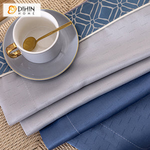 DIHIN HOME Modern Nordic Style Grey and Blue Color Printed,Blackout Grommet Window Curtain for Living Room ,52x63-inch,1 Panel Roman Shades Curtains Window Blinds custom curtains blackout curtains curtains for living room sheer curtains curtain fabric linen curtains kitchen curtains velvet curtains pinch pleat curtains bay window curtains outdoor curtains pleated curtains floral curtains dining room curtains kitchen valances drapes for bedroom patio curtains nursery curtains grommet curtains