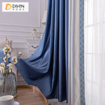 DIHIN HOME Modern Nordic Style Grey and Blue Color Printed,Blackout Grommet Window Curtain for Living Room ,52x63-inch,1 Panel Roman Shades Curtains Window Blinds custom curtains blackout curtains curtains for living room sheer curtains curtain fabric linen curtains kitchen curtains velvet curtains pinch pleat curtains bay window curtains outdoor curtains pleated curtains floral curtains dining room curtains kitchen valances drapes for bedroom patio curtains nursery curtains grommet curtains
