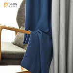 DIHIN HOME Modern Nordic Style Light Grey and Navy Blue Color Customized Valance ,Blackout Curtains Grommet Window Curtain for Living Room ,52x84-inch,1 Panel Roman Shades Curtains Window Blinds custom curtains blackout curtains curtains for living room sheer curtains curtain fabric linen curtains kitchen curtains velvet curtains pinch pleat curtains bay window curtains outdoor curtains pleated curtains floral curtains dining room curtains kitchen valances drapes for bedroom patio curtains nursery curtains 