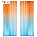 DIHIN HOME Modern Orange Blue Gradient Color Printed,Blackout Grommet Window Curtain for Living Room ,52x63-inch,1 Panel Roman Shades Curtains Window Blinds custom curtains blackout curtains curtains for living room sheer curtains curtain fabric linen curtains kitchen curtains velvet curtains pinch pleat curtains bay window curtains outdoor curtains pleated curtains floral curtains dining room curtains kitchen valances drapes for bedroom patio curtains nursery curtains grommet curtains