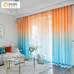 DIHIN HOME Modern Orange Blue Gradient Color Printed,Blackout Grommet Window Curtain for Living Room ,52x63-inch,1 Panel Roman Shades Curtains Window Blinds custom curtains blackout curtains curtains for living room sheer curtains curtain fabric linen curtains kitchen curtains velvet curtains pinch pleat curtains bay window curtains outdoor curtains pleated curtains floral curtains dining room curtains kitchen valances drapes for bedroom patio curtains nursery curtains grommet curtains