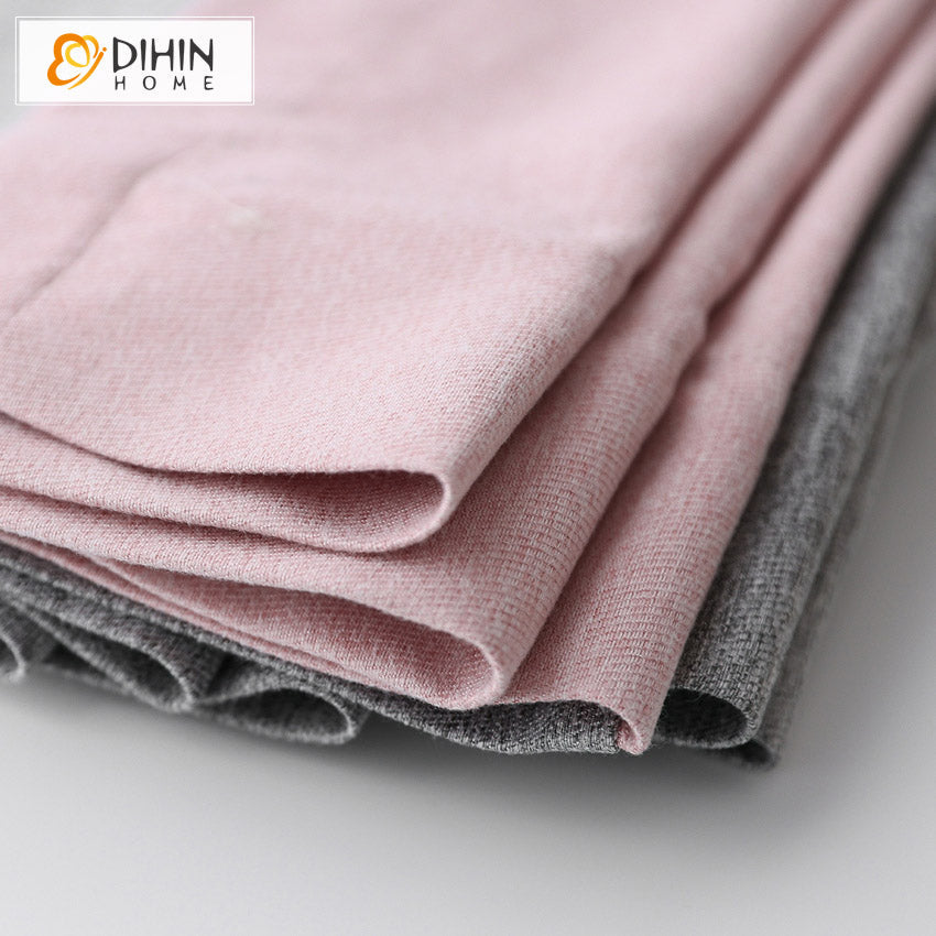 DIHIN HOME Modern Pink and Grey Color,Blackout Grommet Window Curtain for Living Room,1 Panel Roman Shades Curtains Window Blinds custom curtains blackout curtains curtains for living room sheer curtains curtain fabric linen curtains kitchen curtains velvet curtains pinch pleat curtains bay window curtains outdoor curtains pleated curtains floral curtains dining room curtains kitchen valances drapes for bedroom patio curtains nursery curtains grommet curtains