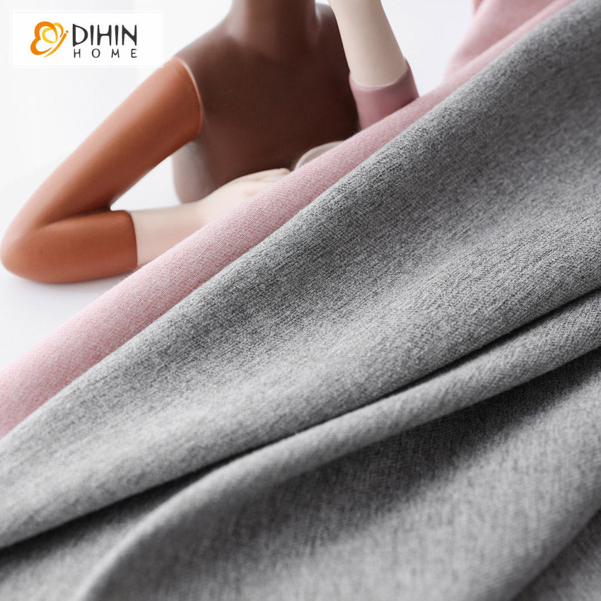 DIHIN HOME Modern Pink and Grey Color,Blackout Grommet Window Curtain for Living Room,1 Panel Roman Shades Curtains Window Blinds custom curtains blackout curtains curtains for living room sheer curtains curtain fabric linen curtains kitchen curtains velvet curtains pinch pleat curtains bay window curtains outdoor curtains pleated curtains floral curtains dining room curtains kitchen valances drapes for bedroom patio curtains nursery curtains grommet curtains
