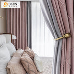 DIHIN HOME Modern Pink and Grey Color Jacquard,Blackout Curtains Grommet Window Curtain for Living Room ,52x84-inch,1 Panel Roman Shades Curtains Window Blinds custom curtains blackout curtains curtains for living room sheer curtains curtain fabric linen curtains kitchen curtains velvet curtains pinch pleat curtains bay window curtains outdoor curtains pleated curtains floral curtains dining room curtains kitchen valances drapes for bedroom patio curtains nursery curtains grommet curtains