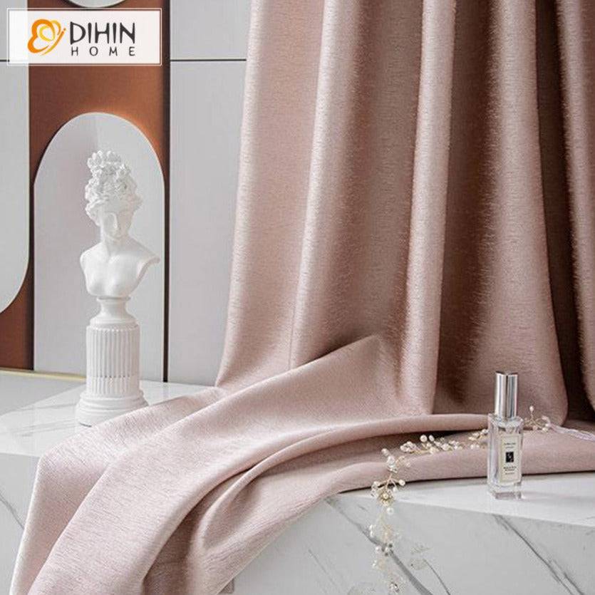 DIHIN HOME Modern Pink Color,Blackout Grommet Window Curtain for Living Room ,52x63-inch,1 Panel Roman Shades Curtains Window Blinds custom curtains blackout curtains curtains for living room sheer curtains curtain fabric linen curtains kitchen curtains velvet curtains pinch pleat curtains bay window curtains outdoor curtains pleated curtains floral curtains dining room curtains kitchen valances drapes for bedroom patio curtains nursery curtains grommet curtains