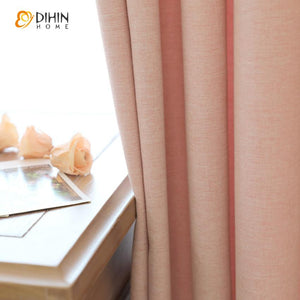 DIHIN HOME Modern Pink Color Curtains,Blackout Grommet Window Curtain for Living Room ,52x63-inch,1 Panel Roman Shades Curtains Window Blinds custom curtains blackout curtains curtains for living room sheer curtains curtain fabric linen curtains kitchen curtains velvet curtains pinch pleat curtains bay window curtains outdoor curtains pleated curtains floral curtains dining room curtains kitchen valances drapes for bedroom patio curtains nursery curtains grommet curtains