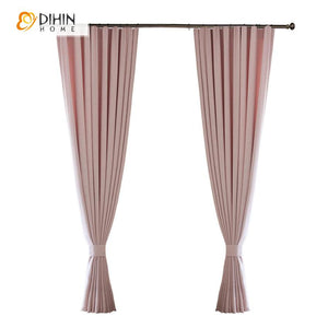 DIHIN HOME Modern Pink Color Curtains,Blackout Grommet Window Curtain for Living Room ,52x63-inch,1 Panel Roman Shades Curtains Window Blinds custom curtains blackout curtains curtains for living room sheer curtains curtain fabric linen curtains kitchen curtains velvet curtains pinch pleat curtains bay window curtains outdoor curtains pleated curtains floral curtains dining room curtains kitchen valances drapes for bedroom patio curtains nursery curtains grommet curtains