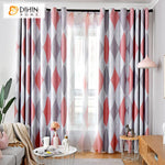 DIHIN HOME Modern Pink Geometry Printed,Blackout Curtains Grommet Window Curtain for Living Room ,52x63-inch,1 Panel Roman Shades Curtains Window Blinds custom curtains blackout curtains curtains for living room sheer curtains curtain fabric linen curtains kitchen curtains velvet curtains pinch pleat curtains bay window curtains outdoor curtains pleated curtains floral curtains dining room curtains kitchen valances drapes for bedroom patio curtains nursery curtains grommet curtains