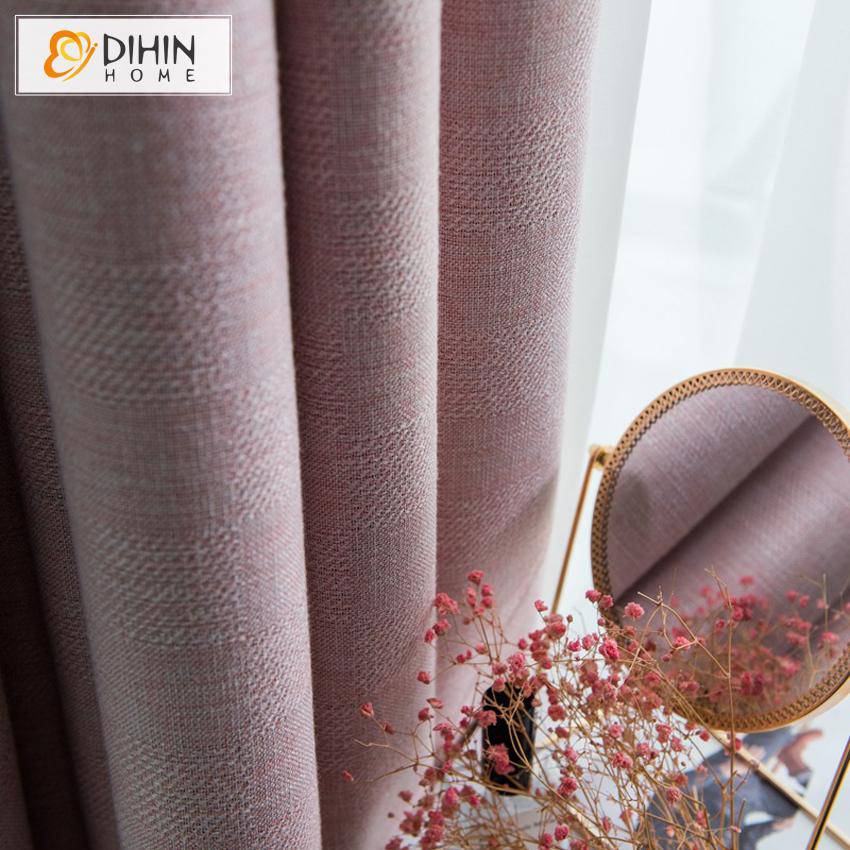 DIHIN HOME Modern Pink Jacquard Customized Curtains,Blackout Grommet Window Curtain for Living Room ,52x63-inch,1 Panel Roman Shades Curtains Window Blinds custom curtains blackout curtains curtains for living room sheer curtains curtain fabric linen curtains kitchen curtains velvet curtains pinch pleat curtains bay window curtains outdoor curtains pleated curtains floral curtains dining room curtains kitchen valances drapes for bedroom patio curtains nursery curtains grommet curtains