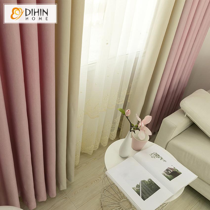 DIHIN HOME Modern Pink Lovely Fashion Curtain With Valance,Blackout Curtains Grommet Window Curtain for Living Room ,52x84-inch,1 Panel Roman Shades Curtains Window Blinds custom curtains blackout curtains curtains for living room sheer curtains curtain fabric linen curtains kitchen curtains velvet curtains pinch pleat curtains bay window curtains outdoor curtains pleated curtains floral curtains dining room curtains kitchen valances drapes for bedroom patio curtains nursery curtains grommet curtains