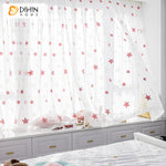 DIHIN HOME Modern Pink Stras Embroidered,Grommet Window Sheer Curtain for Living Room ,52x63-inch,1 Panel Roman Shades Curtains Window Blinds custom curtains blackout curtains curtains for living room sheer curtains curtain fabric linen curtains kitchen curtains velvet curtains pinch pleat curtains bay window curtains outdoor curtains pleated curtains floral curtains dining room curtains kitchen valances drapes for bedroom patio curtains nursery curtains grommet curtains