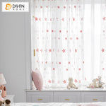 DIHIN HOME Modern Pink Stras Embroidered,Grommet Window Sheer Curtain for Living Room ,52x63-inch,1 Panel Roman Shades Curtains Window Blinds custom curtains blackout curtains curtains for living room sheer curtains curtain fabric linen curtains kitchen curtains velvet curtains pinch pleat curtains bay window curtains outdoor curtains pleated curtains floral curtains dining room curtains kitchen valances drapes for bedroom patio curtains nursery curtains grommet curtains