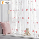 DIHIN HOME Modern Pink Stras Embroidered,Grommet Window Sheer Curtain for Living Room ,52x63-inch,1 Panel Roman Shades Curtains Window Blinds custom curtains blackout curtains curtains for living room sheer curtains curtain fabric linen curtains kitchen curtains velvet curtains pinch pleat curtains bay window curtains outdoor curtains pleated curtains floral curtains dining room curtains kitchen valances drapes for bedroom patio curtains nursery curtains grommet curtains