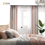 DIHIN HOME Modern Pink Stripes Curtains，Blackout Grommet Window Curtain for Living Room ,52x63-inch,1 Panel Roman Shades Curtains Window Blinds custom curtains blackout curtains curtains for living room sheer curtains curtain fabric linen curtains kitchen curtains velvet curtains pinch pleat curtains bay window curtains outdoor curtains pleated curtains floral curtains dining room curtains kitchen valances drapes for bedroom patio curtains nursery curtains grommet curtains