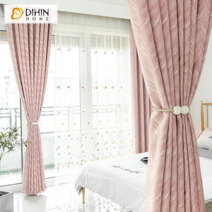 DIHIN HOME Modern Pink Wave Curtains，Blackout Grommet Window Curtain for Living Room ,52x63-inch,1 Panel Roman Shades Curtains Window Blinds custom curtains blackout curtains curtains for living room sheer curtains curtain fabric linen curtains kitchen curtains velvet curtains pinch pleat curtains bay window curtains outdoor curtains pleated curtains floral curtains dining room curtains kitchen valances drapes for bedroom patio curtains nursery curtains grommet curtains