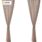 DIHIN HOME Modern Plaid Cotton Linen Curtains,Blackout Grommet Window Curtain for Living Room ,52x63-inch,1 Panel Roman Shades Curtains Window Blinds custom curtains blackout curtains curtains for living room sheer curtains curtain fabric linen curtains kitchen curtains velvet curtains pinch pleat curtains bay window curtains outdoor curtains pleated curtains floral curtains dining room curtains kitchen valances drapes for bedroom patio curtains nursery curtains grommet curtains
