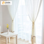 DIHIN HOME Modern Princess Room Cotton Linen Embroidered Sheer Curtains,Grommet Window Curtain for Living Room ,52x63-inch,1 Panel Roman Shades Curtains Window Blinds custom curtains blackout curtains curtains for living room sheer curtains curtain fabric linen curtains kitchen curtains velvet curtains pinch pleat curtains bay window curtains outdoor curtains pleated curtains floral curtains dining room curtains kitchen valances drapes for bedroom patio curtains nursery curtains grommet curtains
