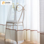 DIHIN HOME Modern Princess Room Cotton Linen Embroidered Sheer Curtains,Grommet Window Curtain for Living Room ,52x63-inch,1 Panel Roman Shades Curtains Window Blinds custom curtains blackout curtains curtains for living room sheer curtains curtain fabric linen curtains kitchen curtains velvet curtains pinch pleat curtains bay window curtains outdoor curtains pleated curtains floral curtains dining room curtains kitchen valances drapes for bedroom patio curtains nursery curtains grommet curtains