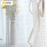 DIHIN HOME Modern Princess Room Cotton Linen Embroidered Sheer Curtains,Grommet Window Curtain for Living Room ,52x63-inch,1 Panel Roman Shades Curtains Window Blinds custom curtains blackout curtains curtains for living room sheer curtains curtain fabric linen curtains kitchen curtains velvet curtains pinch pleat curtains bay window curtains outdoor curtains pleated curtains floral curtains dining room curtains kitchen valances drapes for bedroom patio curtains nursery curtains grommet curtains